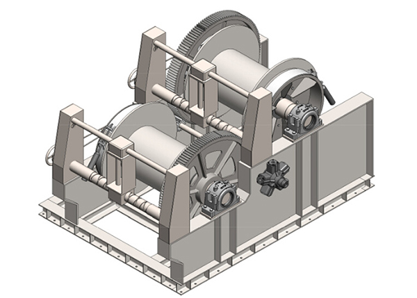 400kN Hydraulic Waterfall Winch